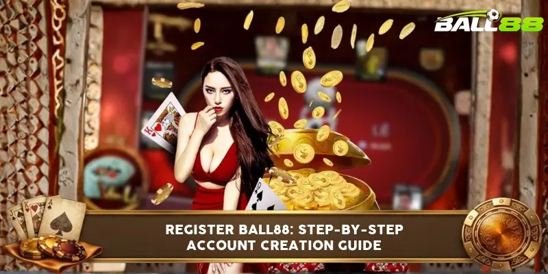 Ball88 registration form showing account creation steps