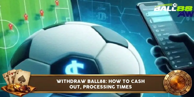 Ball88 withdrawal page with e-wallet and bank transfer options